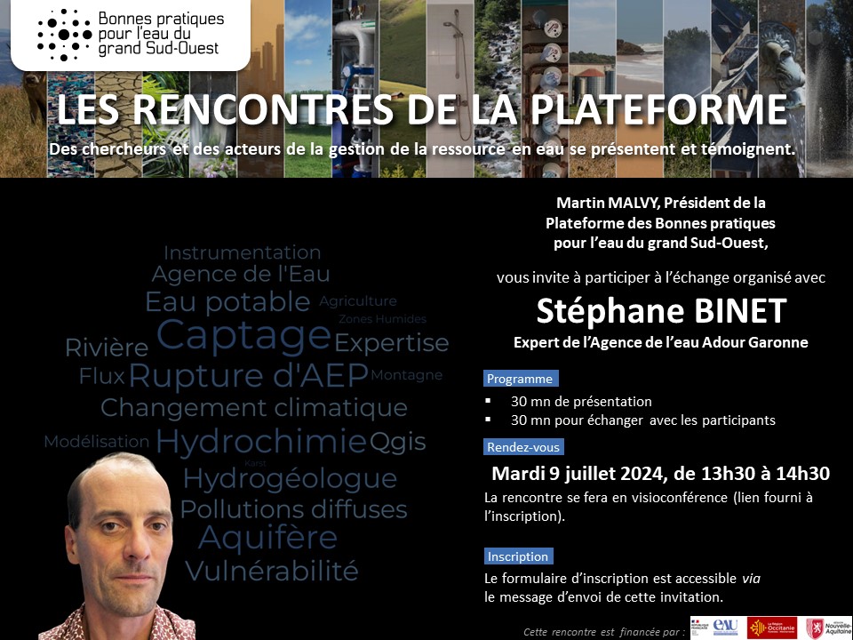 Invitation à la rencontre avec Stéphane BINET