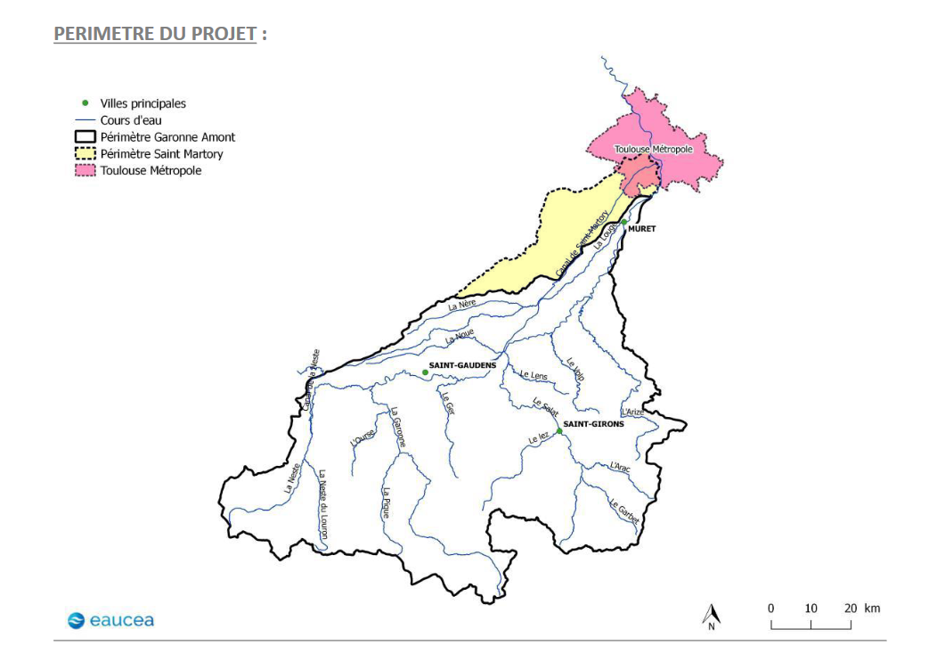 Carte périmètre du PTGE Garon'Amont