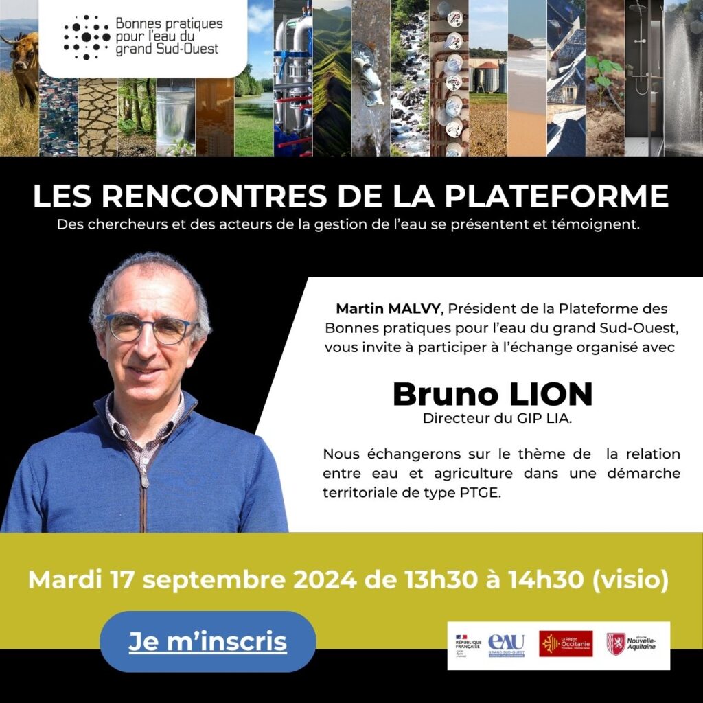 Rencontre de la Plateforme avec Bruno LION, directeur du GIP LIA