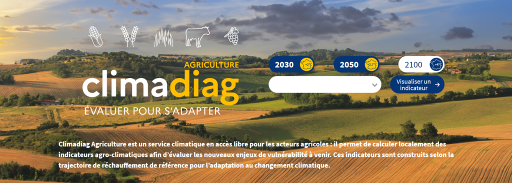 Climadiag-agriculture, diagnostic de vulnérabilités des acteurs agricoles