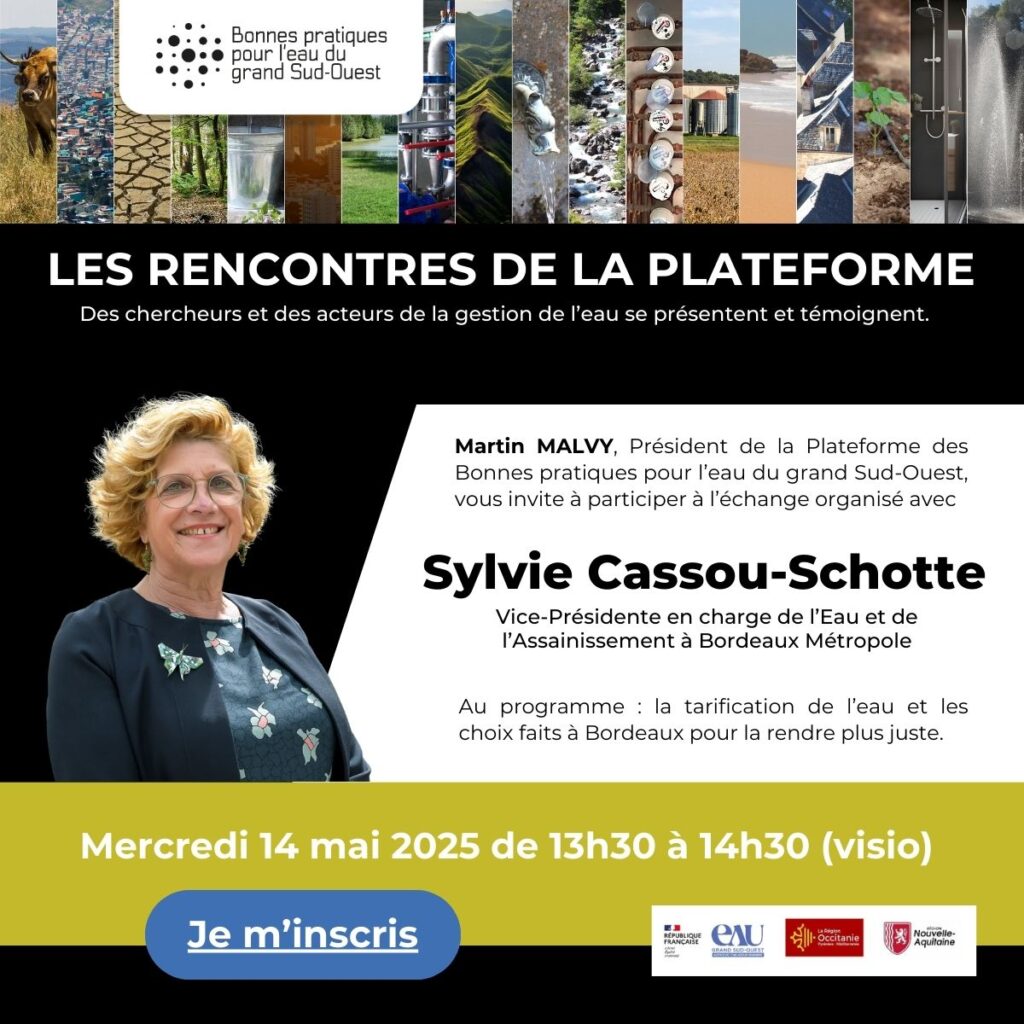 Rencontre eau de la Plateforme avec Sylvie Cassou-Schotte