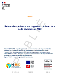 Retour d'expérience de la sécheresse 2022