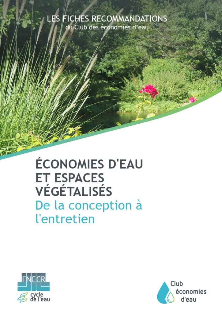 Couverture du guide des économies d'eau et espaces végétalisés-FNCCR