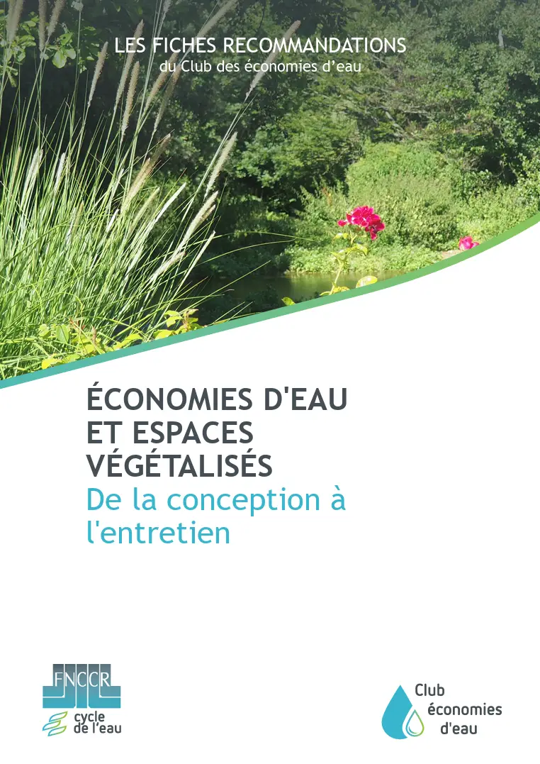 Couverture du guide des économies d'eau et espaces végétalisés-FNCCR