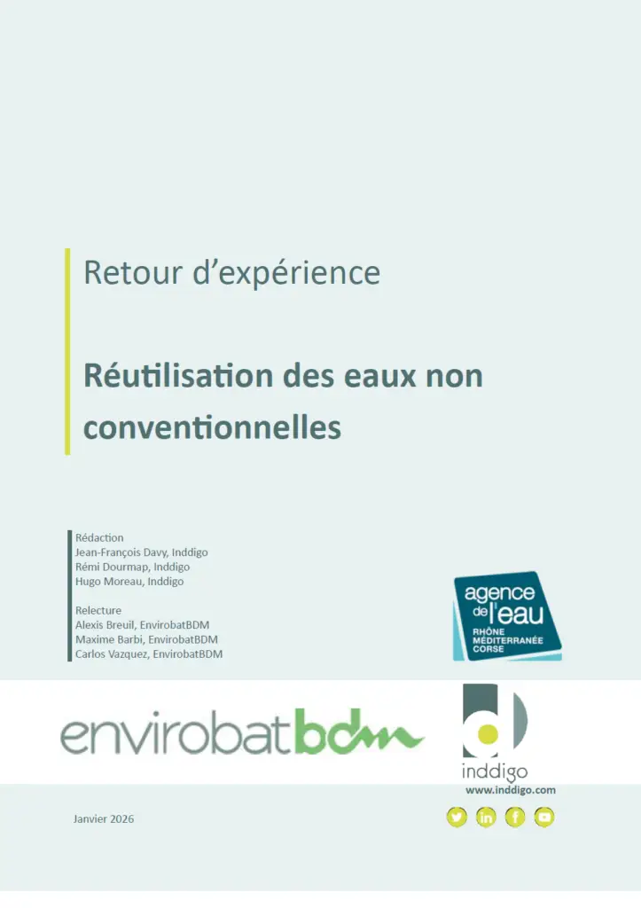 Couverture du rapport de réutilisation des eaux non conventionnelles